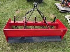 3PH Box Plow w/ rakers, unknown brand,  approx 5'x4', *Unreserved*