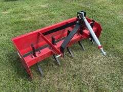 3PH Box Plow w/ rakers, unknown brand,  approx 5'x4', *Unreserved*