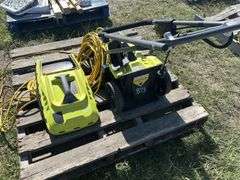 Ryobi Electric Lawn Mower, 13" 120v, #099749004, & cable 11 amp, *Unreserved*