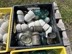 4 Crates of Glass & Ceramic Insulators, approx 100, *Unreserved*