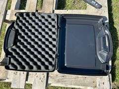 Pallet w/ Rotector Series model 1404 plastic gun case w/ foam (approx 1'4"x1'2"x6"), Stock for Ruger gun (plastic) *Unreserved*