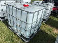 1000L Tote (not food grade) in metal cage w/ lid & valve, approx 4'x4'x3', *Unreserved*