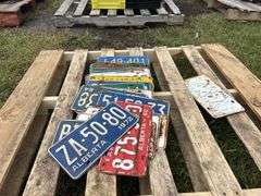 Approx 20 Vintage License Plates, 1960' & 70', *Unreserved*