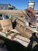 1 - Crate of 1941-46 Chevy Pickup Front End Parts, Light Cowells, Hood Latch, Turn Signal Covers, 1 - Box of 1937-39 Chevrolet Sedan Interior Parts, 50's Chevy 1 Ton Truck Grill*Unreserved*