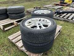 4 General  EverTrek RTX Tires 205/55R16, 4 Kia 5 bolt rims, *Unreserved*