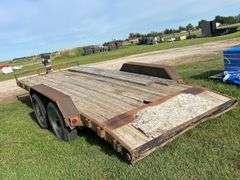 Flatdeck trailer, approx 8 1/2'x18 1/2', bumper pull, *Unreserved*