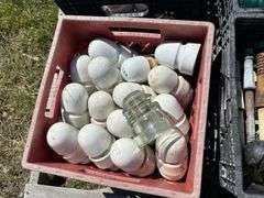 4 Crates of Glass & Ceramic Insulators, approx 120, *Unreserved*