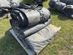 Assorted sizes of lumber & steel tarps, approx 4, *Unreserved*