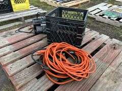 Solar 12/6V Battery Charger, Booster Cable set, Residential Extension cord, *Unreserved*