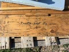 Trestle Bent Jig w/ Approx. 7 Completed Trestles, 1'6-2'3'' Including Misc Landscape Wire & Mortar *Unreserved*