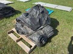 Assorted sizes of lumber & steel tarps, approx 4, *Unreserved*