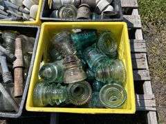 4 Crates of Glass & Ceramic Insulators, approx 100, *Unreserved*
