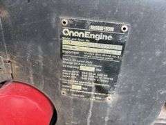 Acklands G225 AC/DC Welder, gas, Onan Engine model B48M-GA018/4107A1, missing battery, *Unreserved*