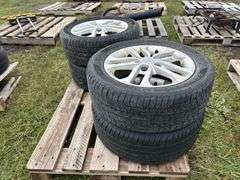 4 General  EverTrek RTX Tires 205/55R16, 4 Kia 5 bolt rims, *Unreserved*