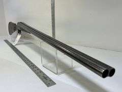 R Wylie Hill Co. 12 ga. Side by Side Shotgun, w/ case, Damascus Barrel, pre 1900, no sn, *Unreserved*