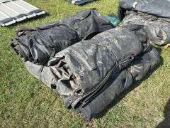Assorted sizes of lumber & steel tarps, approx 6, *Unreserved*