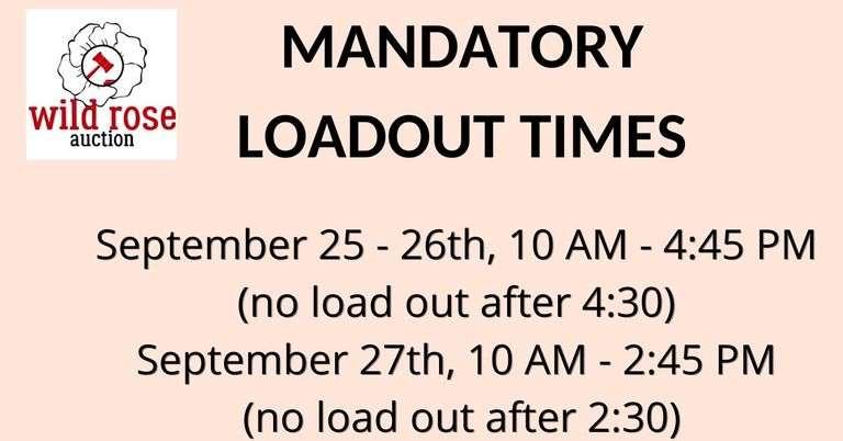 Mandatory Load Out Times