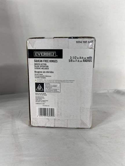 EVERBILT 24-PACK 3-1/2 IN. X 5/8 IN. RADIUS OIL-RUBBED BRONZE BUTT DOOR HINGE VALUE PACK