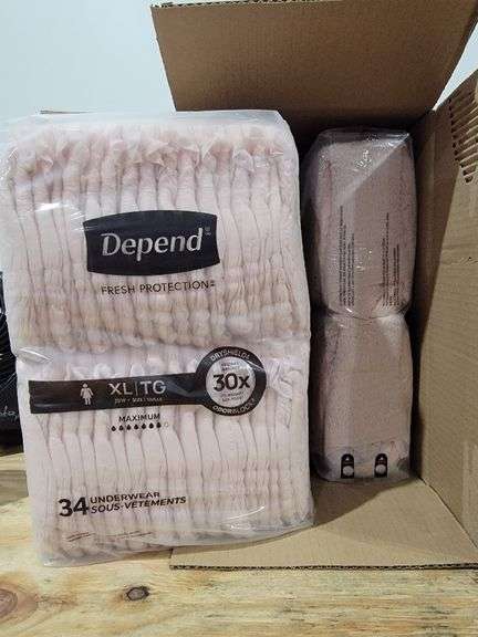 DEPEND FRESH PROTECTION ADULT INCONTINENCE & POSTPARTUM UNDERWEAR FOR WOMEN - MAXIMUM ABSORBENCY - X
