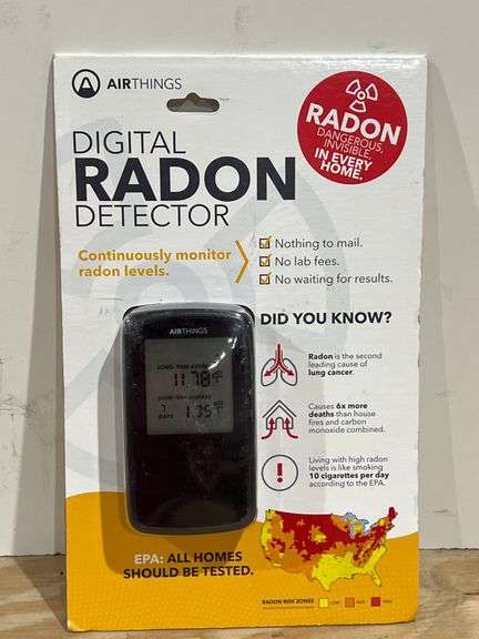 AIRTHINGS BATTERY OPERATED DIGITAL RADON DETECTOR