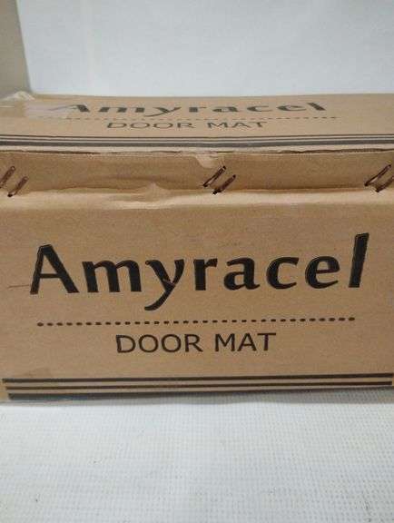 AMYRACEL 3' X 6' FRONT DOOR MAT INDOOR OUTDOOR ENTRANCE, HEAVY DUTY COMMERCIAL FLOOR MAT, ALL-SEASON