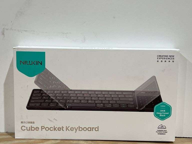NILLKIN FOLDABLE BLUETOOTH KEYBOARD WITH TOUCHPAD & NUMBER PAD, PORTABLE BLUETOOTH KEYBOARD WITH FUL