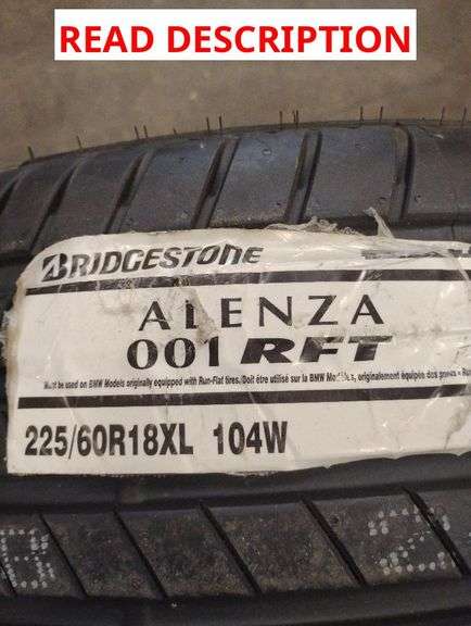 BRIDGESTONE ALENZA 001 RFT UHP SUMMER 235/50R20 100V PASSENGER TIRE | TRUCK/SUV PERFORMANCE SUMMER T