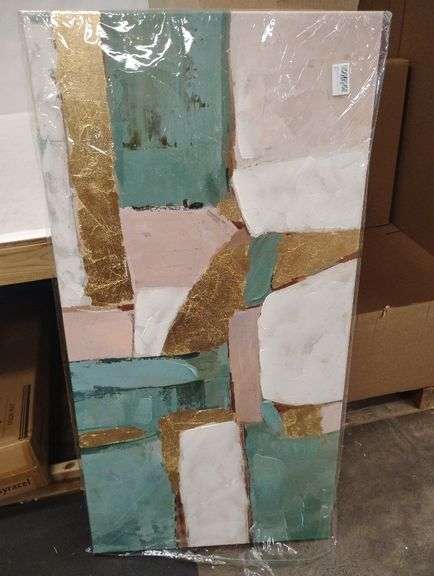 ART REMEDY SAGE GREEN BOHO ELEGANT ABSTRACT CANVAS WALL ART, GALLERY WRAPPED, 16"X24"