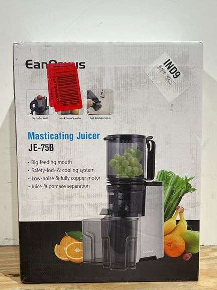 EANORUUS COLD PRESS JUICER, 5.8" WIDE FEED CHUTE JUICE EXTRACTOR MACHINE,SLOW MASTICATING JUICER FOR