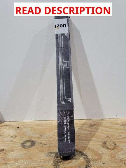EXF LINEAR SHOWER DRAIN 36 INCH MATTE BLACK WITH TILEABLE COVER | 304 STAINLESS STEEL, V-SLOPE DESIG