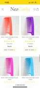 NEO CURLY PURPLE  MINI TEASER COMB BRAND NEW IN PACK RETAIL $10 EA SOLD PER 56 PACK