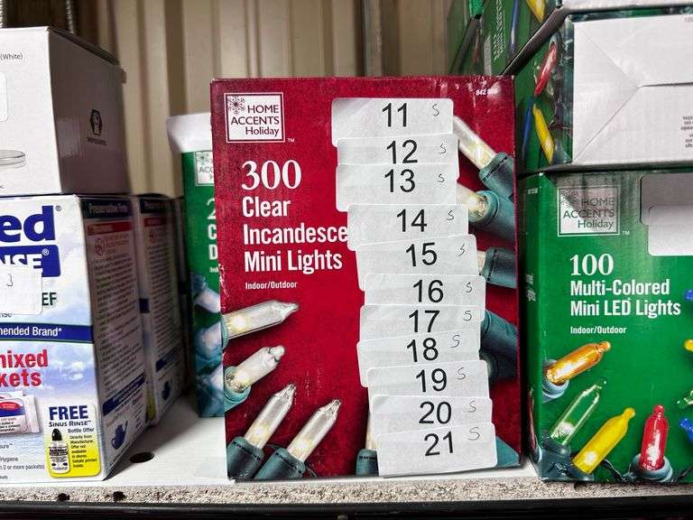 Christmas lights retail varies from $10-$50