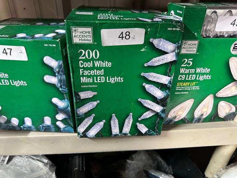 Christmas lights retail varies from $10-$50