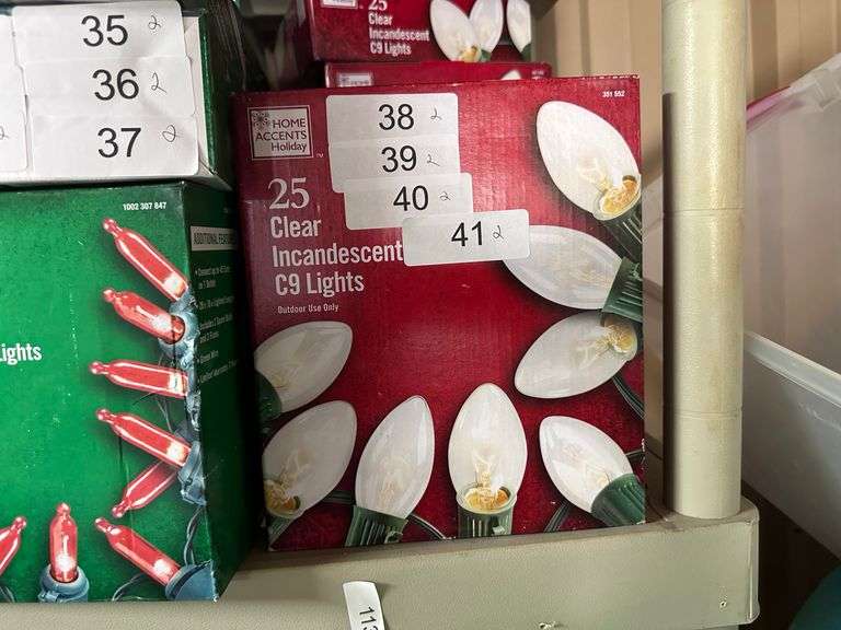 Christmas lights retail varies from $10-$50