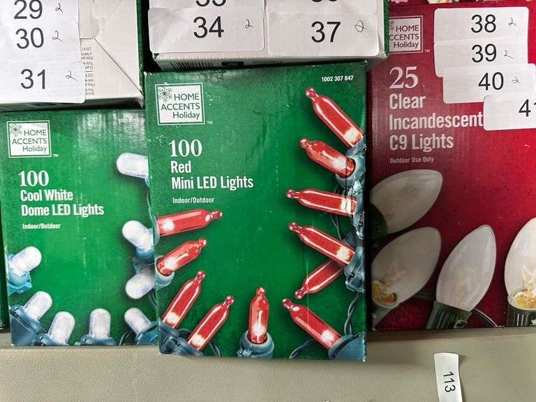 Christmas lights retail varies from $10-$50