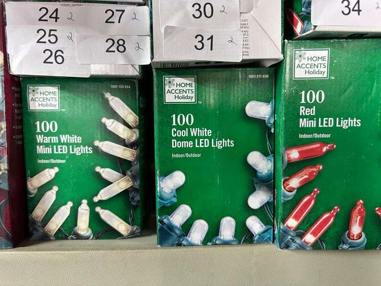 Christmas lights retail varies from $10-$50