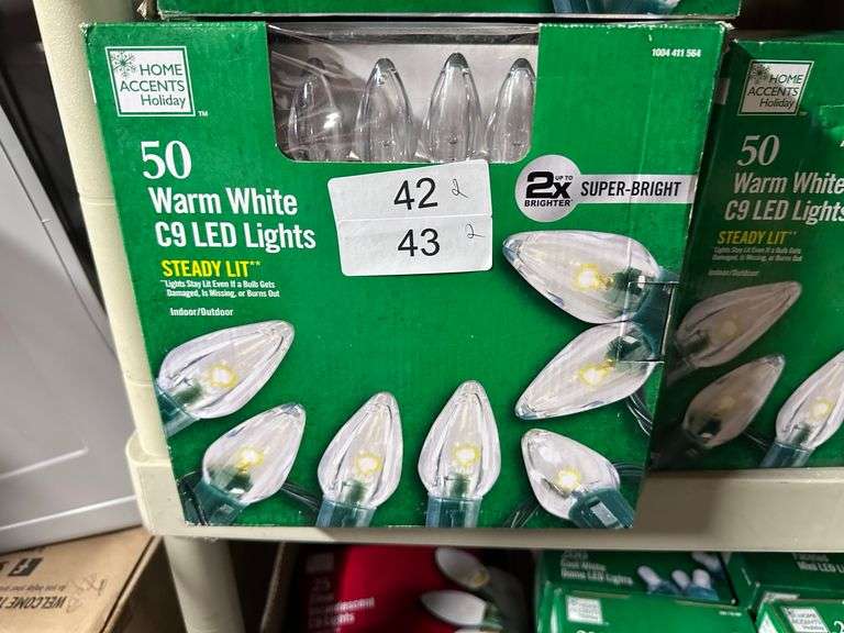 Christmas lights retail varies from $10-$50