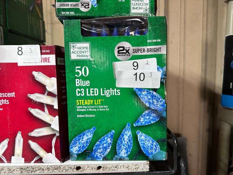 Christmas lights retail varies from $10-$50