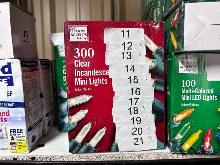 Christmas lights retail varies from $10-$50