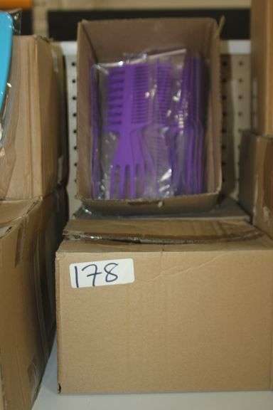 NEO CURLY PURPLE SECTION & STYLE TRIO COMB ALL NEW RETAIL $10 EA. SOLD PER BOX