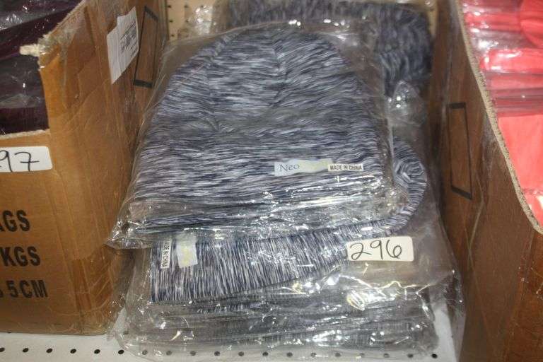 NEO ANTI-SLIP SMOOTH & SILKY SATIN LINED CAPS IN BLUE STRIPE BRAND NEW, RETAIL $25 EA SOLD PER 10 PACK