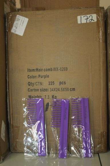 NEO CURLY PURPLE  MINI TEASER COMB BRAND NEW IN PACK RETAIL $10 EA SOLD PER 56 PACK