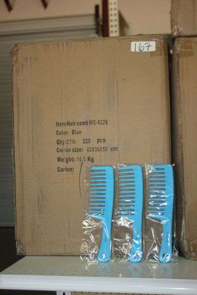 NEO CURLY BLUE WIDE TOOTH DETANGLE & STYLE COMB BRAND NEW IN PACK RETAIL $14  EA.SOLD PER 56 PACK