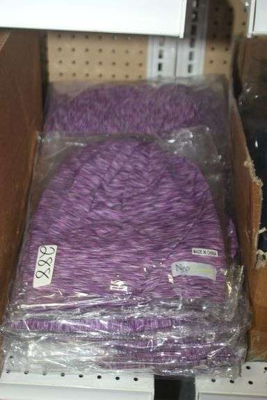 NEO ANTI-SLIP SMOOTH & SILKY SATIN LINED CAPS IN PURPLE BRAND NEW, RETAIL $25 EA SOLD PER 10 PACK
