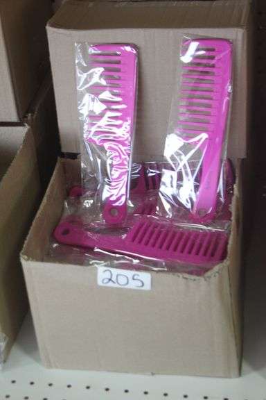 NEO CURLY PINK WIDE TOOTH DETANGLE & STYLE COMB BRAND NEW IN PACK RETAIL $14  EA. SOLD PER 56 PACK