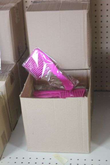 NEO CURLY PINK DEEP ROOTED JUMBO RAKE COMB ALL BRAND NEW RETAIL $15 EA SOLD PER 56 PK