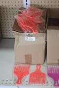 NEO CURLY ORANGE FRONORMOUS AFRO HAIR PICK BRAND NEW IN PACK RETAIL $15 EA SOLD PER 56 PACK