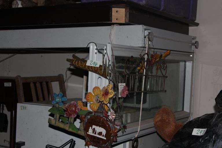 METAL OUTDOOR SIGNS INCLUDING HANGING WELCOME SIGNS AND LAWN STAKES