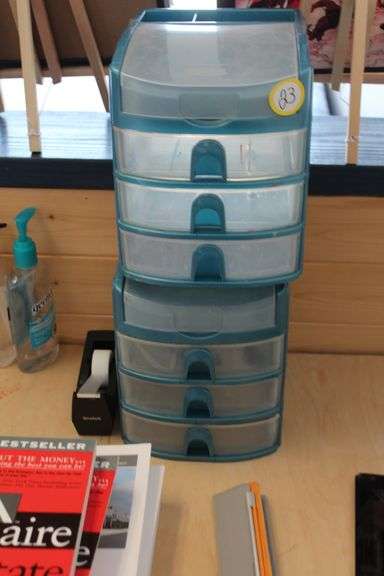 3-DRAWER PLASTIC SMALL DESKTOP ORGANIZERS