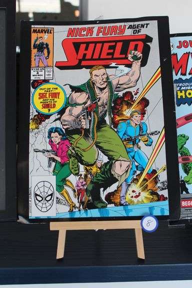 2014 MARVEL NICK FURY AGENT OF SHIELD POSTER APROX 16" x 12" *double sided with separate art on back!!*